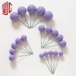 Glossy Lite Purple Faux Balls 20 Pcs Pack