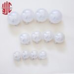 Transparent White Faux Balls 12 Pcs Pack