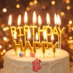 Happy Birthday Candles Golden