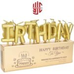 Happy Birthday Candles Golden - Image 2