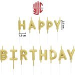 Happy Birthday Candles Golden - Image 3