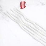 Curvy Cake Candles White Color 6 Pieces Set - Image 2