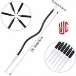 Curvy Cake Candles Black Color 6 Pieces Set - Image 3