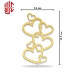 Acrylic Hearts Cake Tags Sticker 7 Hearts - Image 2