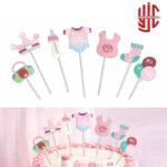Paper Cake Topper It's a Girl 7 Pieces
