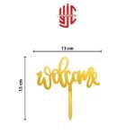 Acrylic Cake Topper Joint Welcome Small Letters - Image 2