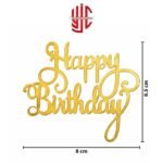 Acrylic Happy Birthday Tags 5 Pcs Pack - Image 2