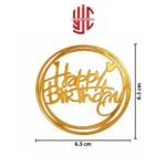 Acrylic Happy Birthday Round Tags 5 Pcs Pack - Image 2