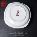 Imported Porcelain Square Soup Bowl White 10cm - Image 2