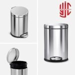 Imported Steel 5 to 12 Liters Dustbins Round Hydraulic