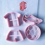 Plastic Football Theme Shape Cutter Four Pieces Set
