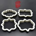 Vintage Plaque Cookie Frame Cutter Four Pieces Set - Image 2