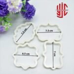 Vintage Plaque Cookie Frame Cutter Four Pieces Set - Image 3