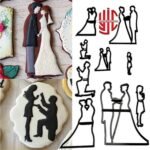 Wedding Theme Bride & Groom Cutter 9 Pieces Set