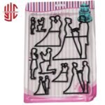 Wedding Theme Bride & Groom Cutter 9 Pieces Set - Image 2