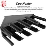 Imported Fancy Cup Holder Plastic Made Black Color - Image 2