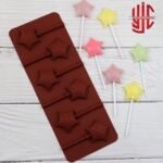 Silicon Star Lollipop Mold 6 Cavity