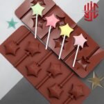 Silicon Star Lollipop Mold 6 Cavity - Image 2