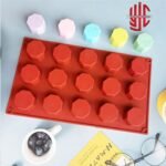 Silicon Candle Mold Octagonal Shape 15 Cavities - Image 2