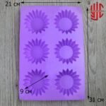 Silicon Flower Shape Mold 6 Cavities - Image 2