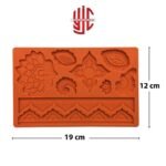 Silicon Flower Cake Border Fondant Mold Sheet - Image 2