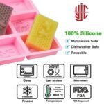 Silicon Honey Bee Soap Mold 6 Cavities - Image 2