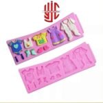 Silicon 3D Baby Clothes Chocolate Paste Mold 11 Cavities - Image 2