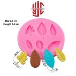Silicon Six Types Leaves Chocolate Paste Mold - Image 2