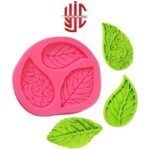 Silicon Three Style Leaves Chocolate Paste Mold