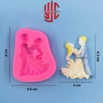 Silicon Bride & Groom Dancing Chocolate Paste Mold - Image 2