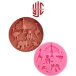 Silicon Six Animals Chocolate Paste Mold