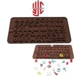 Silicon Double Capital Alphabets Chocolate Mold With Symbols