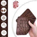 Silicon Double Capital Alphabets Chocolate Mold With Symbols - Image 2