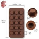 Silicon Mini Cup Cakes Chocolate Mold 15 Cavities - Image 3