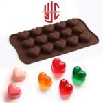 Silicon Dimple Heart Mold 15 Cavities