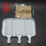 Silicon Ice Cream Mold Three Cavities Different Ice Cream