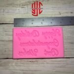 Silicon Best Wishes Paste Mold - Image 2