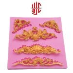 Silicon Royal Baroque Dholki Lace Big Paste Mold
