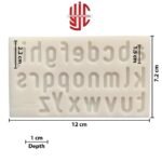 Silicon Small Round Corner Alphabets Paste Mold - Image 2
