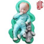 Silicon Baby With Rabbit Paste Mold