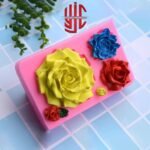 Silicon Big Rose Deep Paste Mold 5 Cavities - Image 3