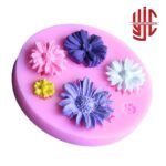 Silicon Small Flowers Paste Mold 6 Cavities