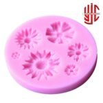 Silicon Small Flowers Paste Mold 6 Cavities - Image 3
