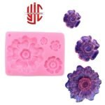 Silicon Big Flower Deep Paste Mold 4 Cavities