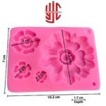 Silicon Big Flower Deep Paste Mold 4 Cavities - Image 2