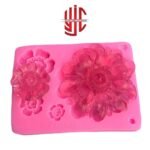 Silicon Big Flower Deep Paste Mold 4 Cavities - Image 3