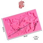 Silicon Baroque Royal Unique Lace Paste Mold 4 Cavities - Image 2