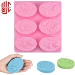 Silicon Soap Mold Honey Bee Style 6 Cavity