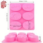 Silicon Soap Mold Honey Bee Style 6 Cavity - Image 2