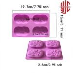 Silicon Oval Cherry Olive Soap Mold 6 Cavity - Image 3